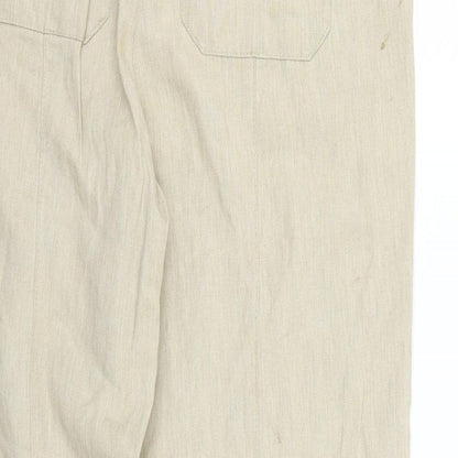 comfort Womens Beige   Trousers  Size 16 L24 in