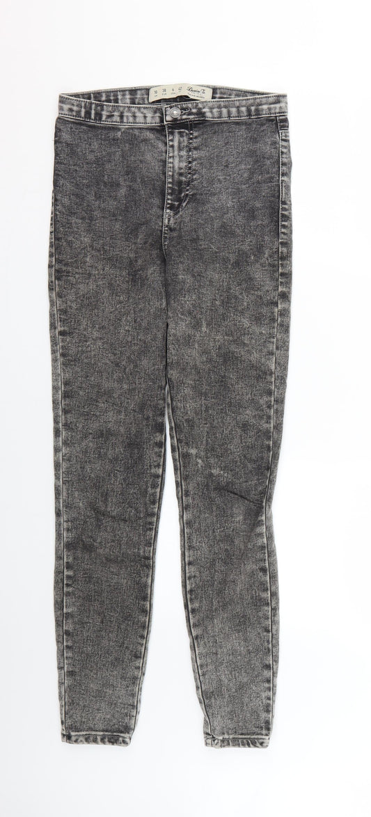 Denim & Co. Womens Grey   Skinny Jeans Size 10 L26 in