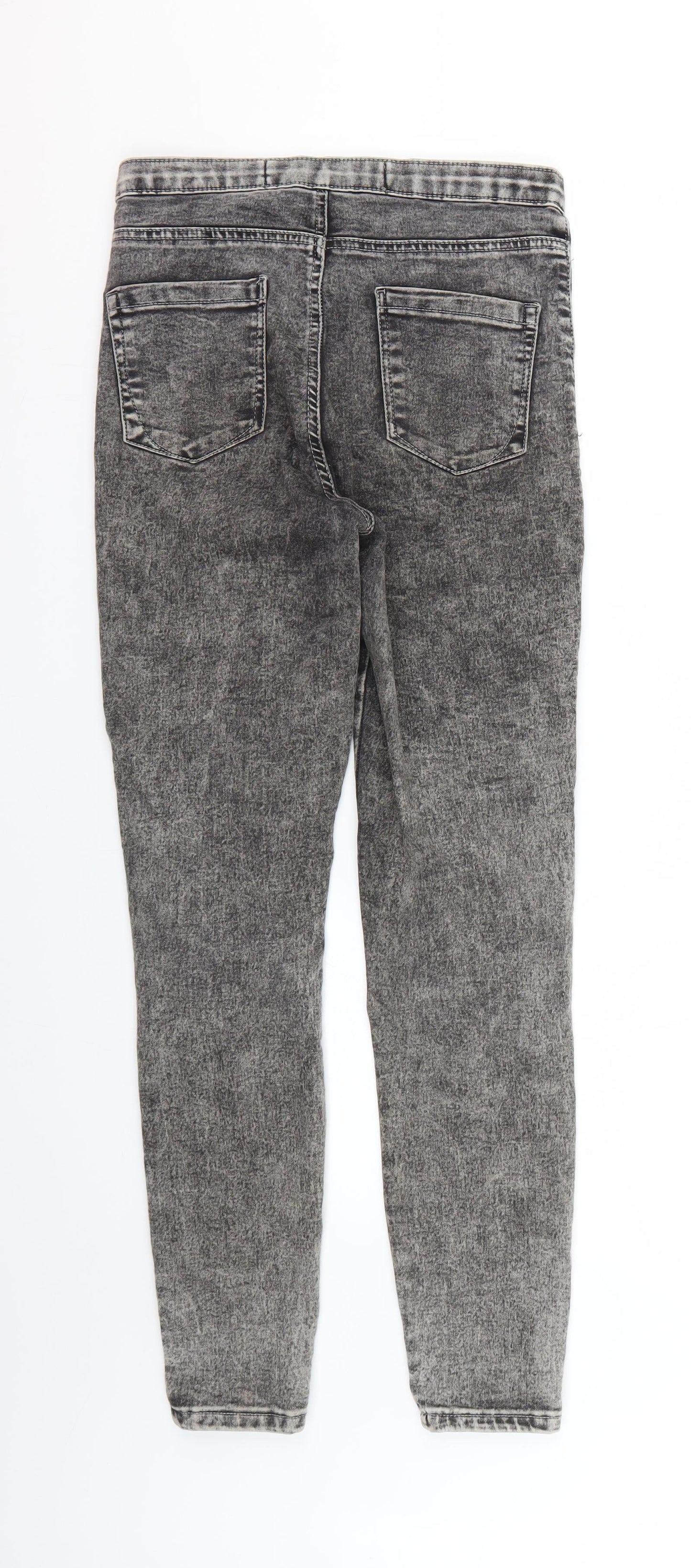 Denim & Co. Womens Grey   Skinny Jeans Size 10 L26 in