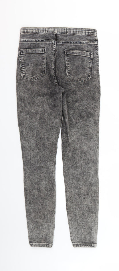 Denim & Co. Womens Grey   Skinny Jeans Size 10 L26 in