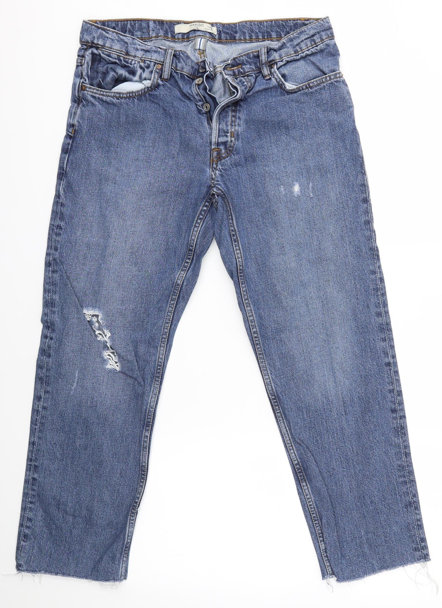 Mango Mens Blue   Straight Jeans Size 32 in L26 in