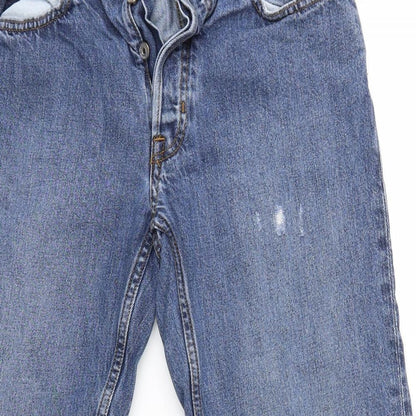 Mango Mens Blue   Straight Jeans Size 32 in L26 in