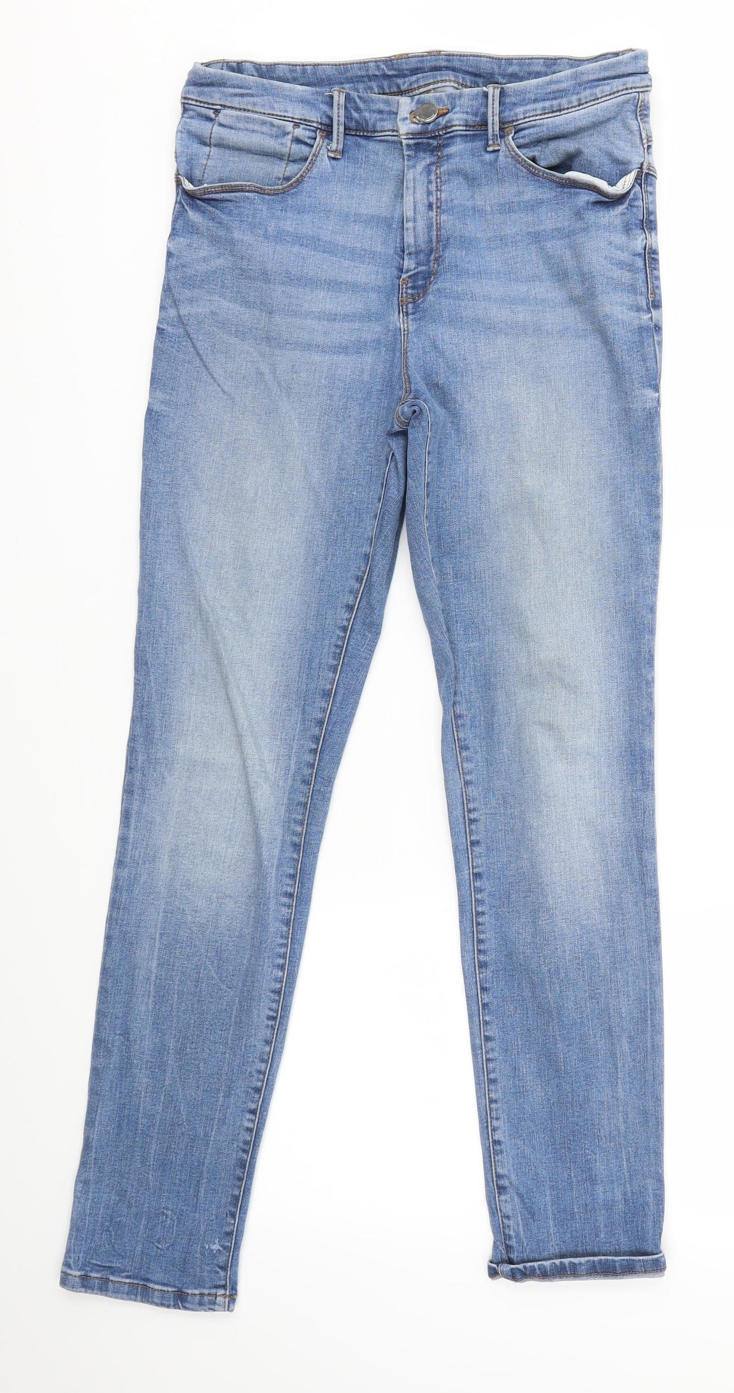 M&S Womens Blue   Skinny Jeans Size 28 in L27 in