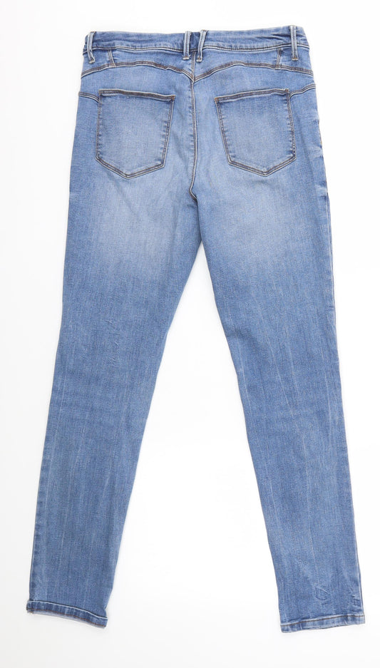 M&S Womens Blue   Skinny Jeans Size 28 in L27 in