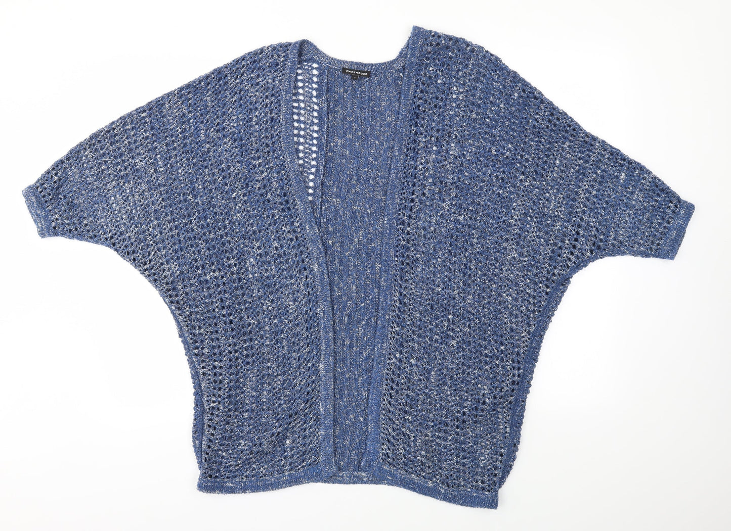 Womens UK Size S Warehouse Blue Cardigan Jumper