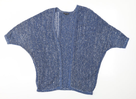 Womens UK Size S Warehouse Blue Cardigan Jumper