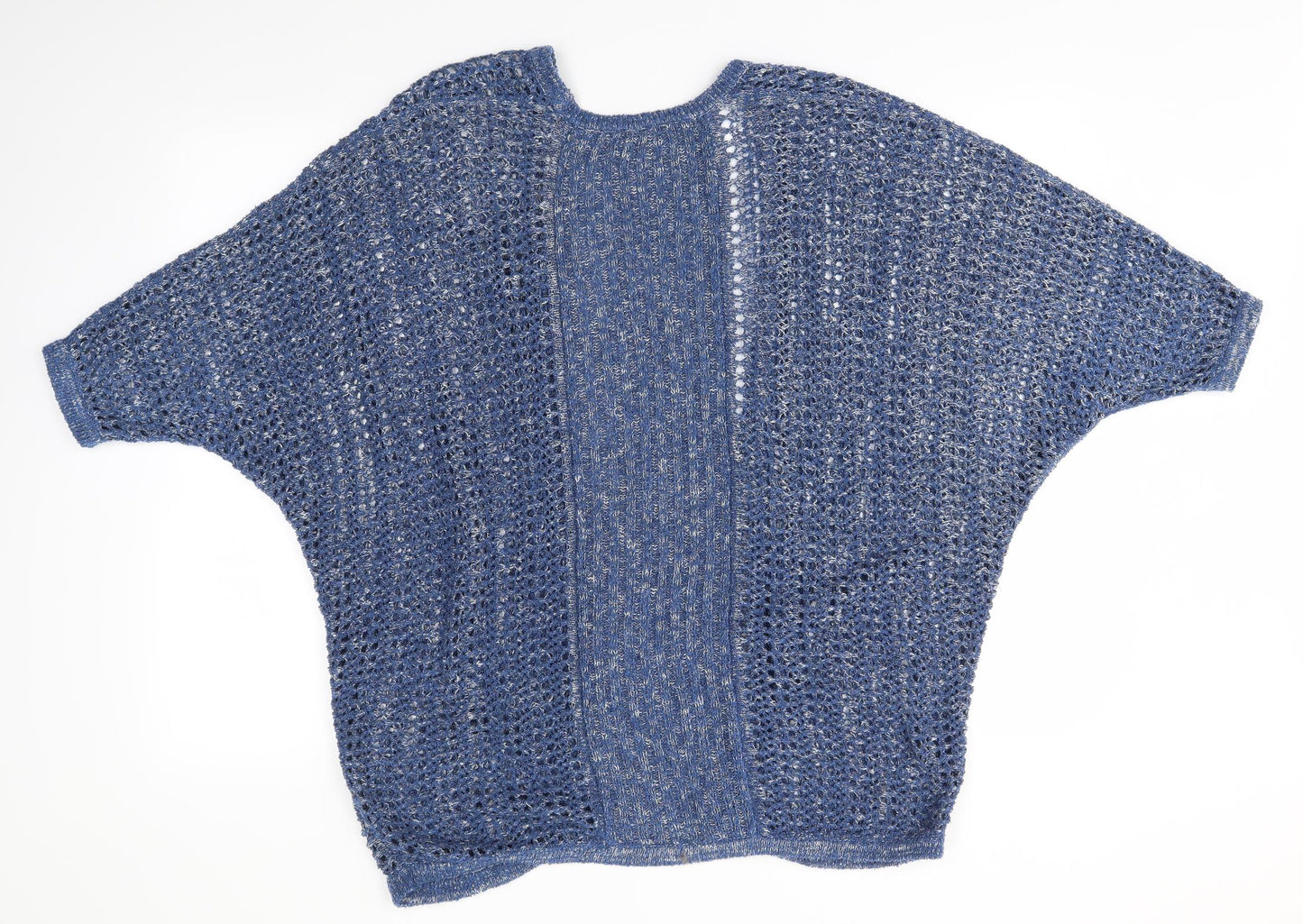 Womens UK Size S Warehouse Blue Cardigan Jumper