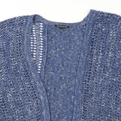 Womens UK Size S Warehouse Blue Cardigan Jumper