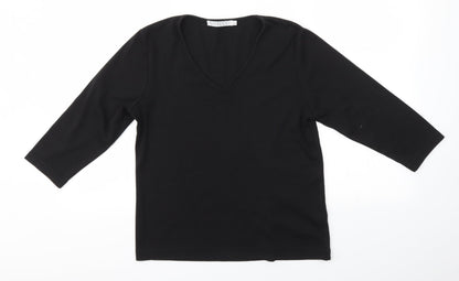 Womens UK Size 14 Emreco Black Pullover Jumper