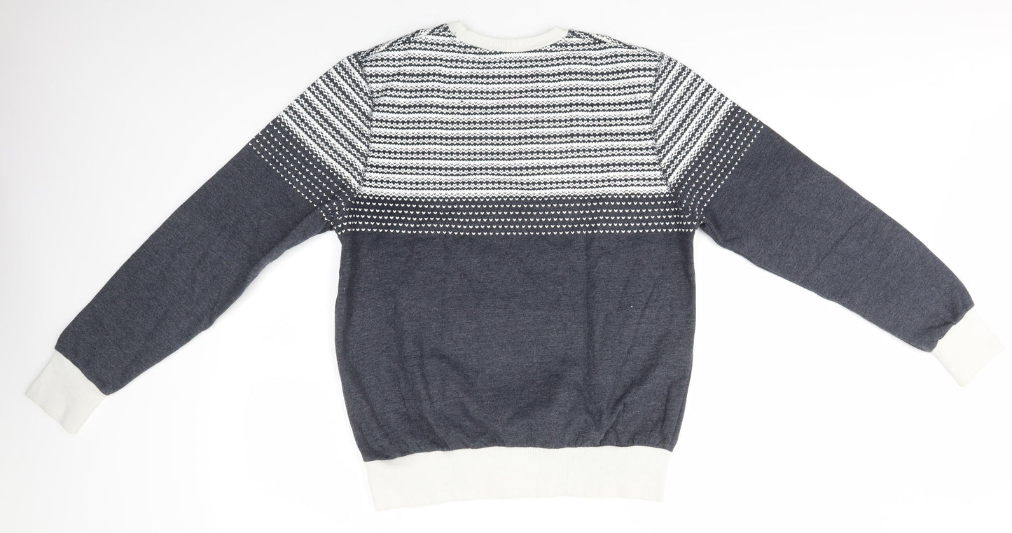 Preworn Mens Multicoloured   Pullover Jumper Size M  - Festive