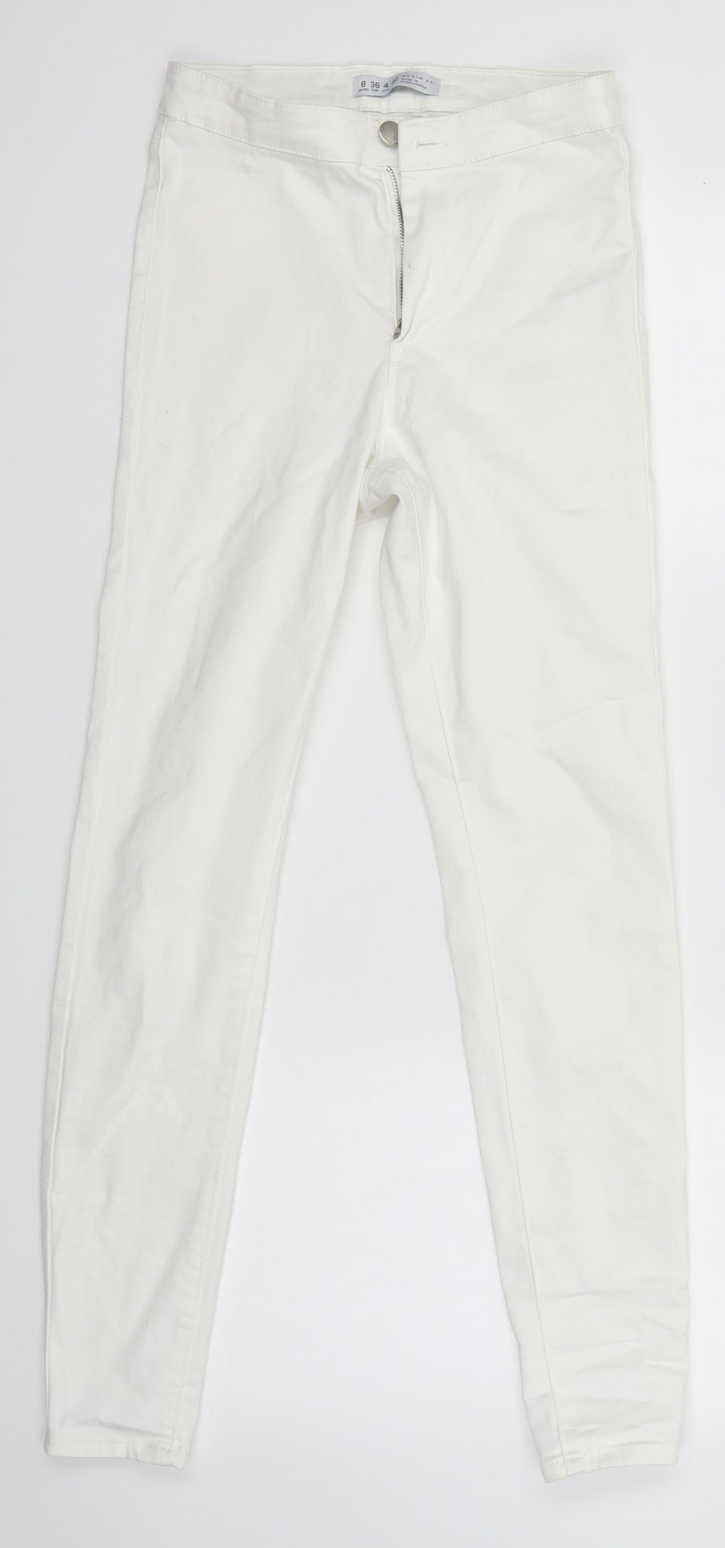 Primark Womens White   Skinny Jeans Size 8 L27 in