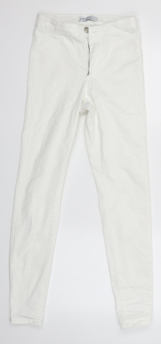 Primark Womens White   Skinny Jeans Size 8 L27 in