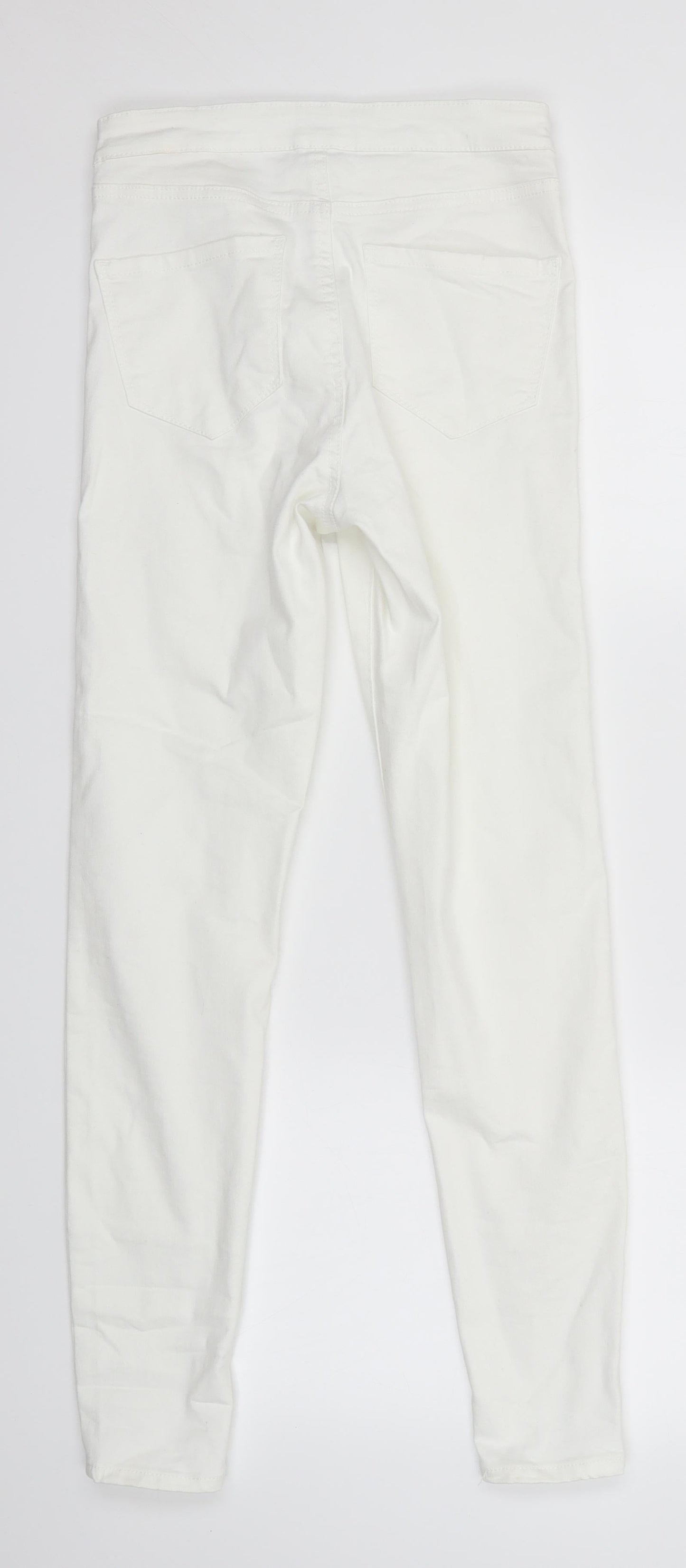 Primark Womens White   Skinny Jeans Size 8 L27 in
