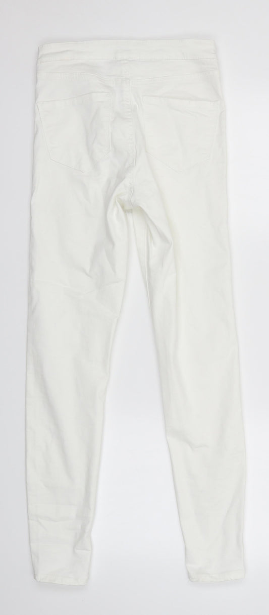 Primark Womens White   Skinny Jeans Size 8 L27 in
