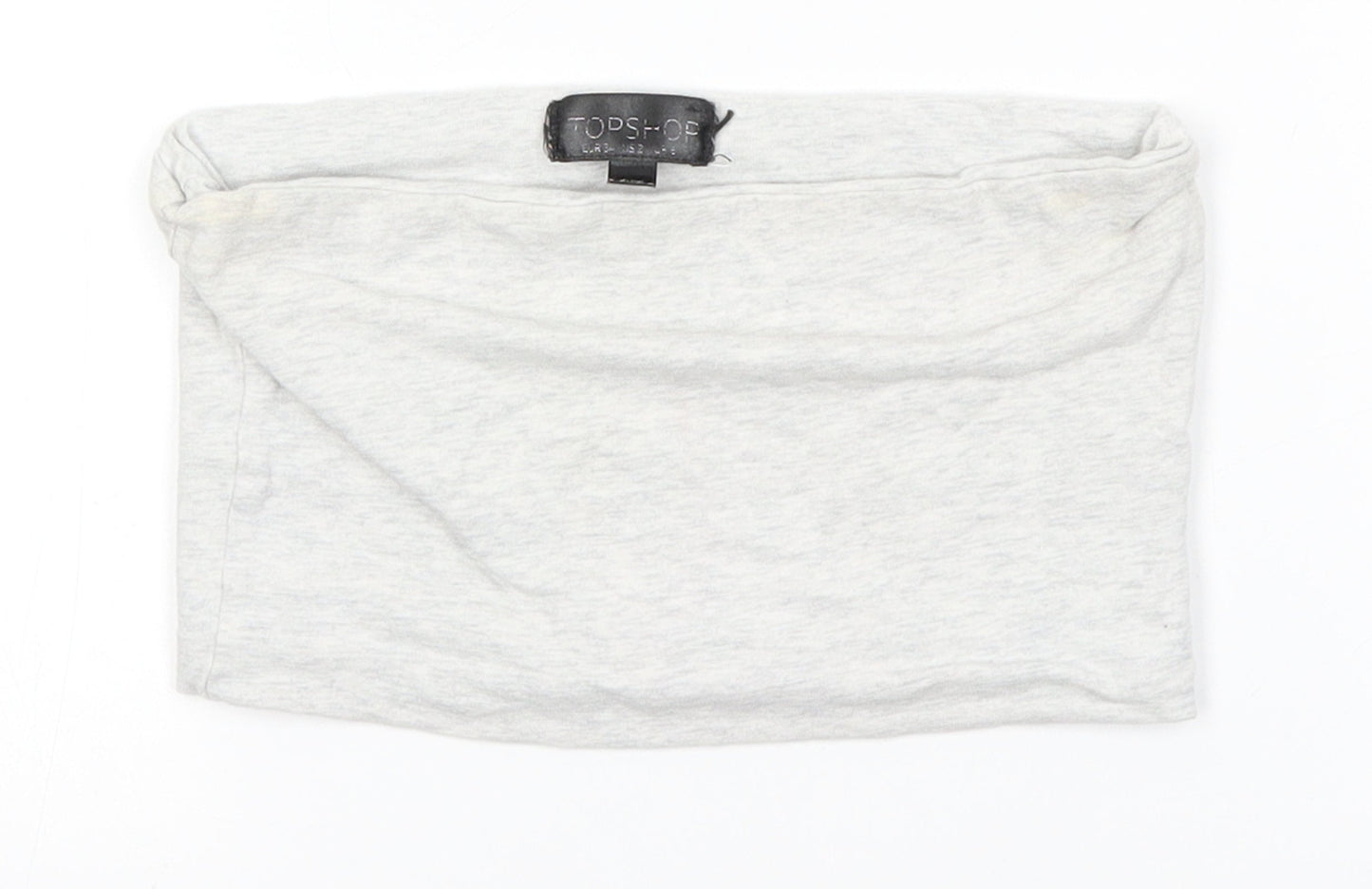 Topshop Womens Grey   Cropped Blouse Size 6