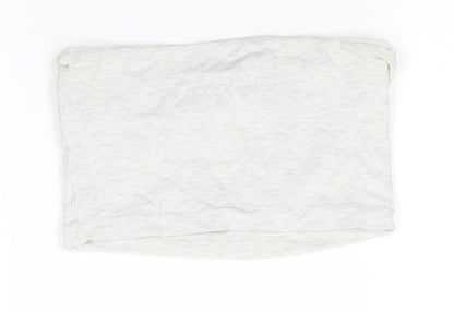 Topshop Womens Grey   Cropped Blouse Size 6