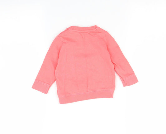 F&F Girls Pink   Pullover Jumper Size 0-3 Months  - Bee