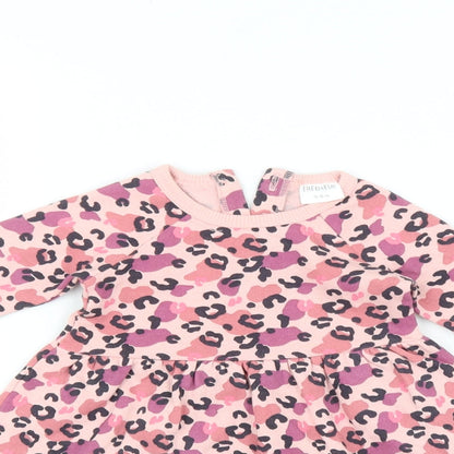 F&F Baby Pink Animal Print  Fit & Flare  Size 3-6 Months