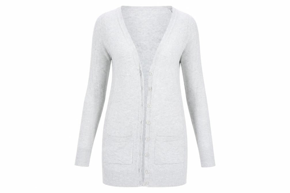 Tu Womens Grey   Cardigan Jumper Size 12