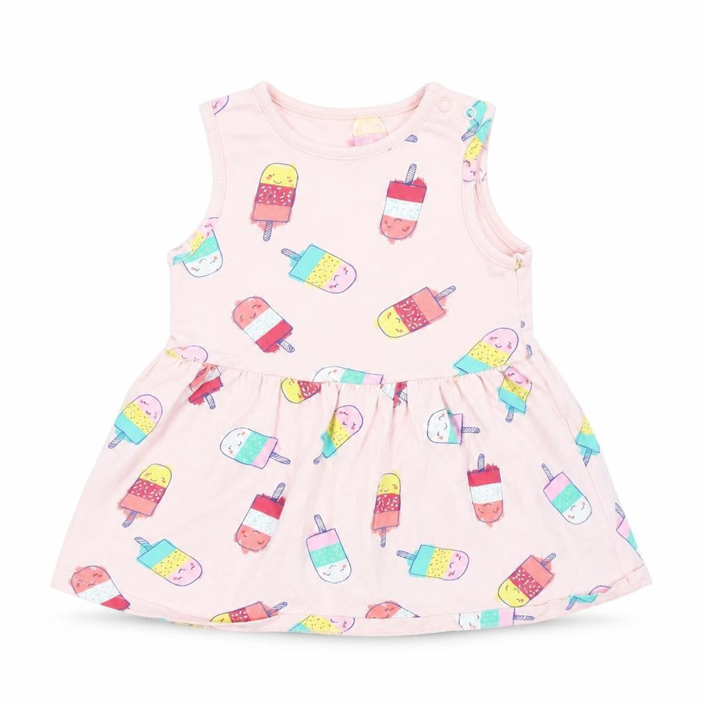 F&F Baby Pink   Fit & Flare  Size 9-12 Months  - Ice lolly print