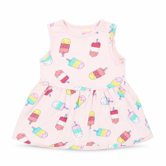 F&F Baby Pink   Fit & Flare  Size 9-12 Months  - Ice lolly print