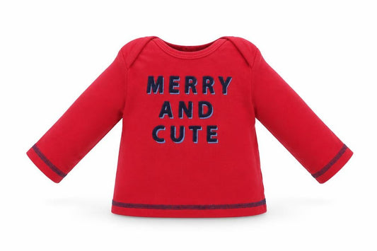 George Baby Red    Pyjama Top Size 0-3 Months  - Christmas top