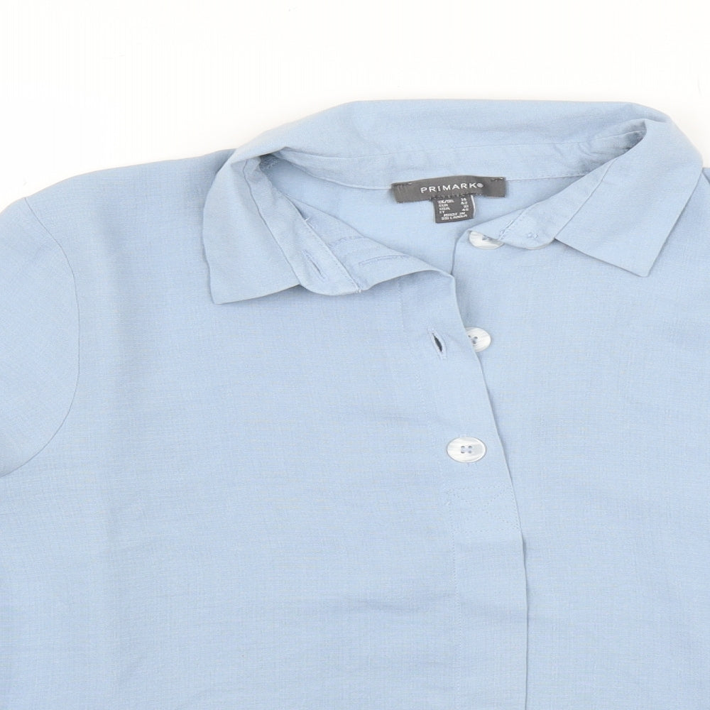 Primark Womens Blue    Button-Up Size 14
