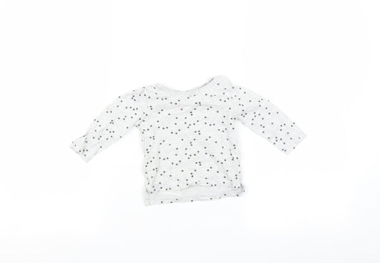 Primark Baby Grey   Basic T-Shirt Size 6-9 Months