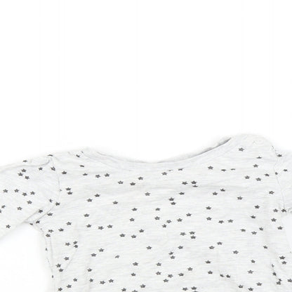 Primark Baby Grey   Basic T-Shirt Size 6-9 Months