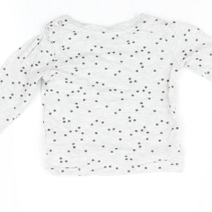Primark Baby Grey   Basic T-Shirt Size 6-9 Months