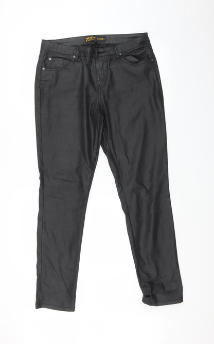 24/7 Womens Black   Mom Jeans Size 12 L30 in