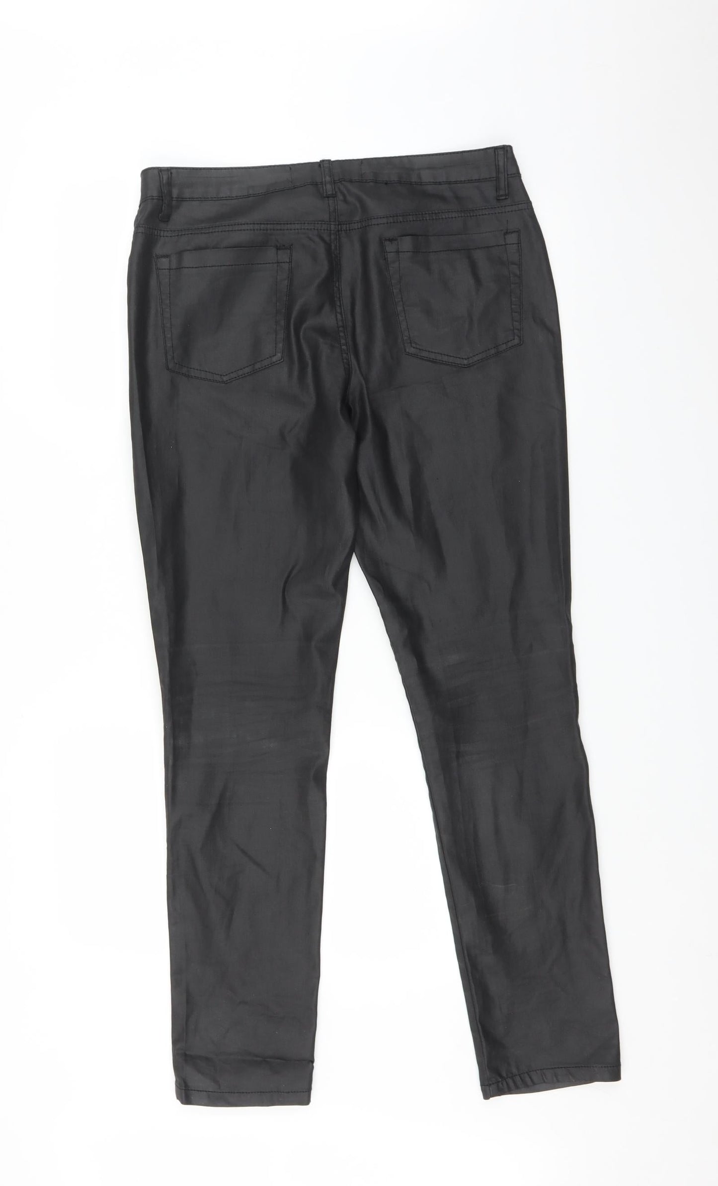 24/7 Womens Black   Mom Jeans Size 12 L30 in