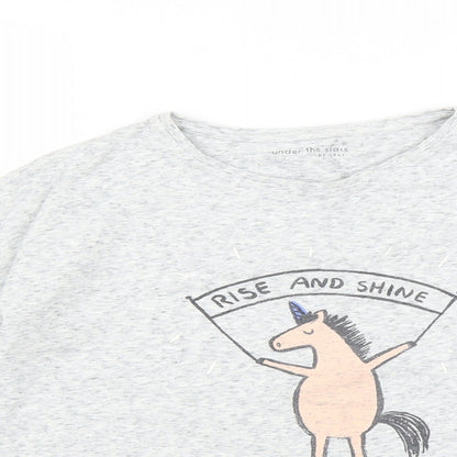 NEXT Girls Grey   Pullover Jumper Size 10 Years  - Horse