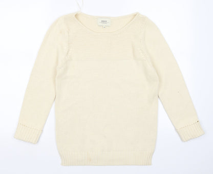 Womens UK Size 10 Papaya Beige Pullover Jumper