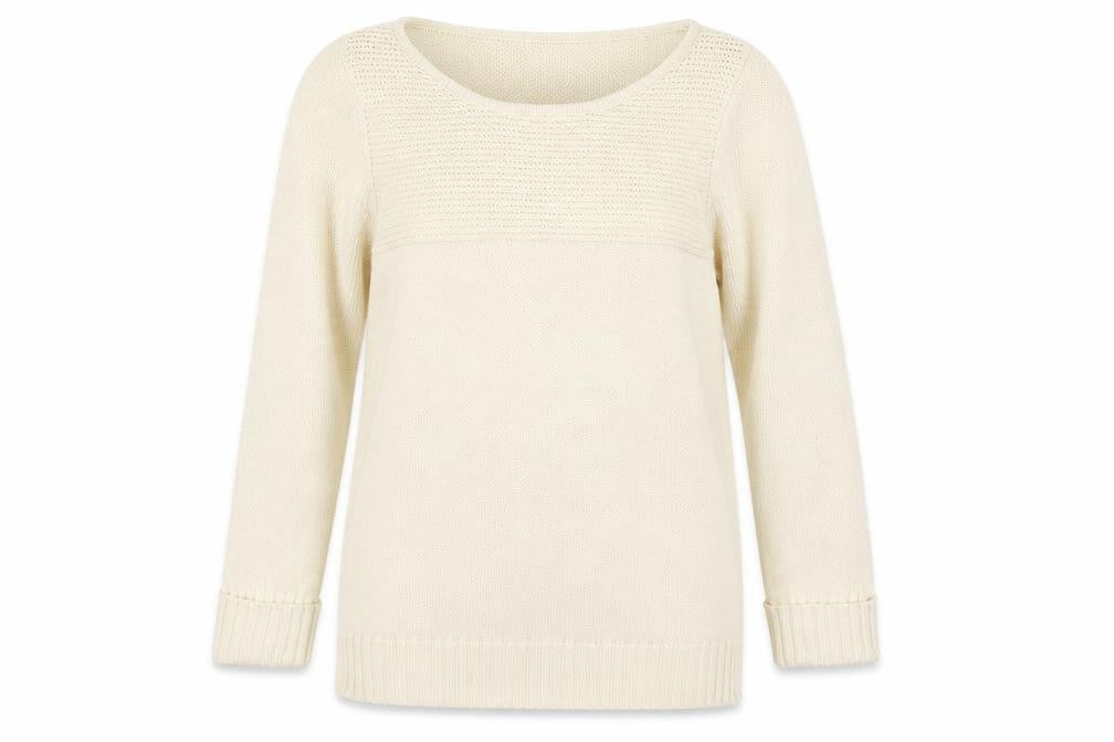 Womens UK Size 10 Papaya Beige Pullover Jumper