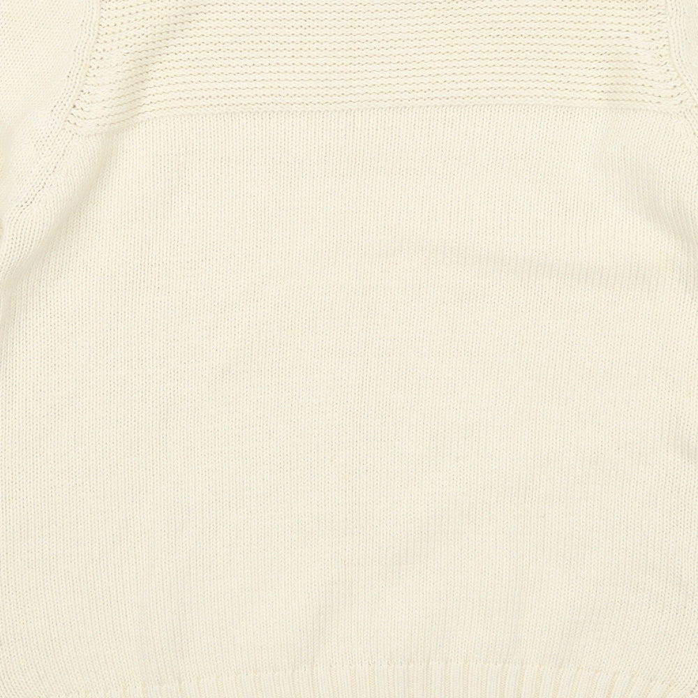 Womens UK Size 10 Papaya Beige Pullover Jumper