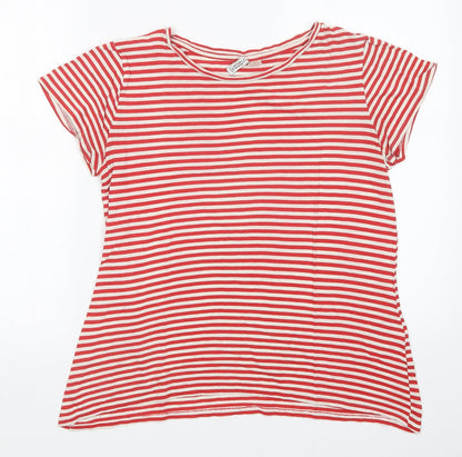 Womens UK Size L H&M Red Basic T-Shirt