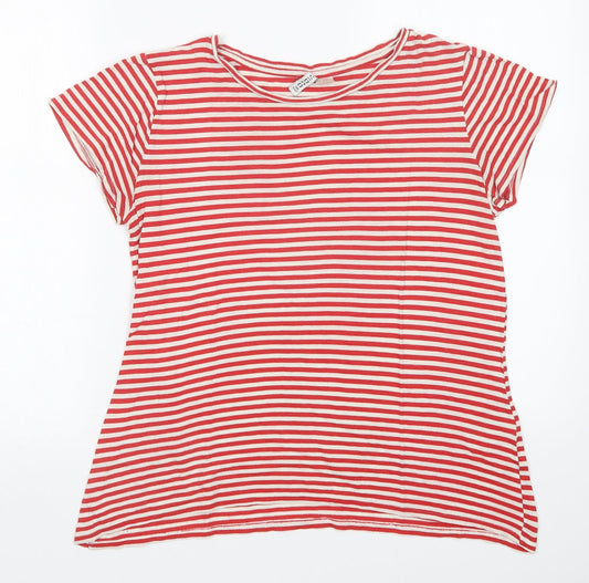 Womens UK Size L H&M Red Basic T-Shirt
