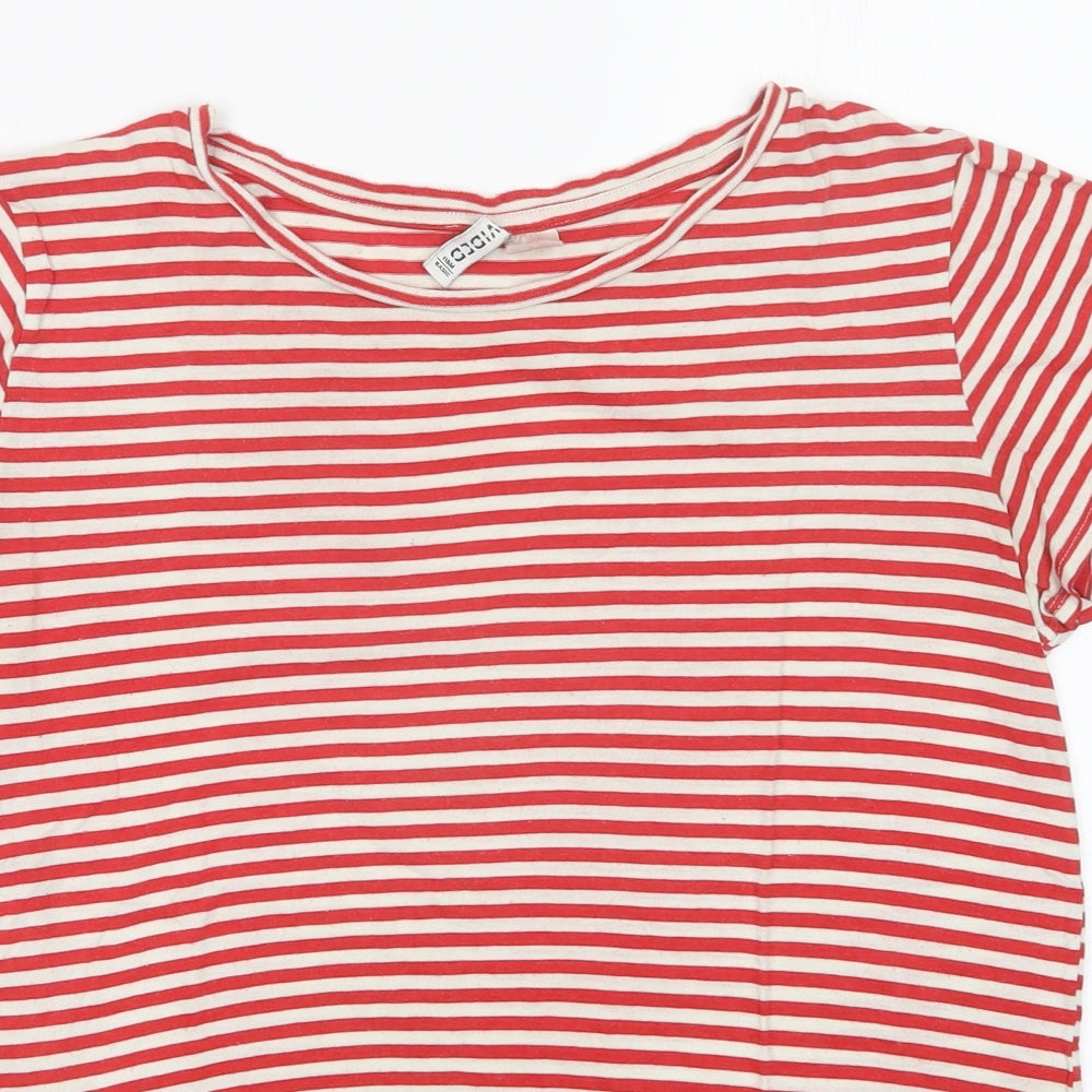 Womens UK Size L H&M Red Basic T-Shirt