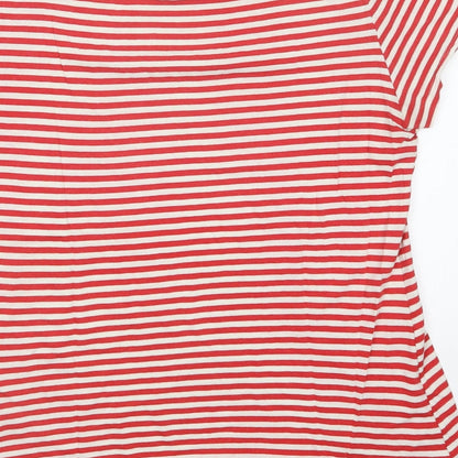 Womens UK Size L H&M Red Basic T-Shirt
