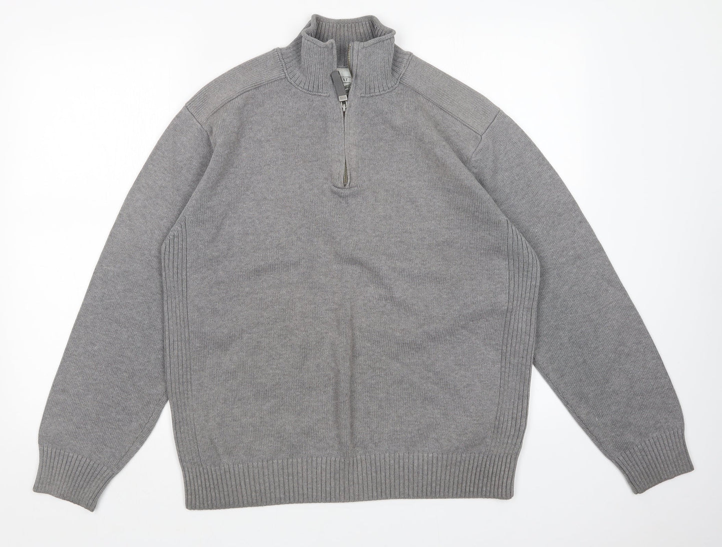 Mens UK Size L NEXT Grey Pullover Sweatshirt