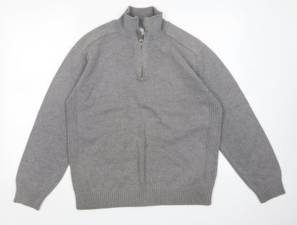 Mens UK Size L NEXT Grey Pullover Sweatshirt