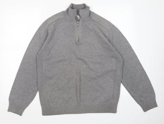 Mens UK Size L NEXT Grey Pullover Sweatshirt