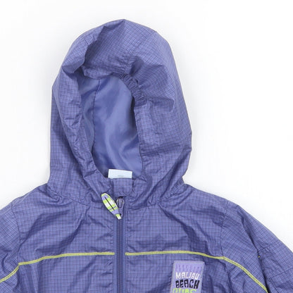 coccodrillo Boys Purple Check  Jacket  Size 18 Months