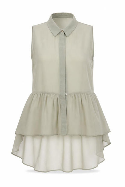 Womens UK Size 6 Miss Selfridge Green Basic Blouse
