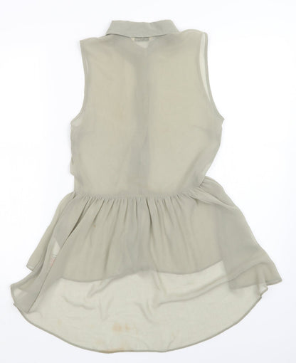 Miss Selfridge Womens Green   Basic Blouse Size 6