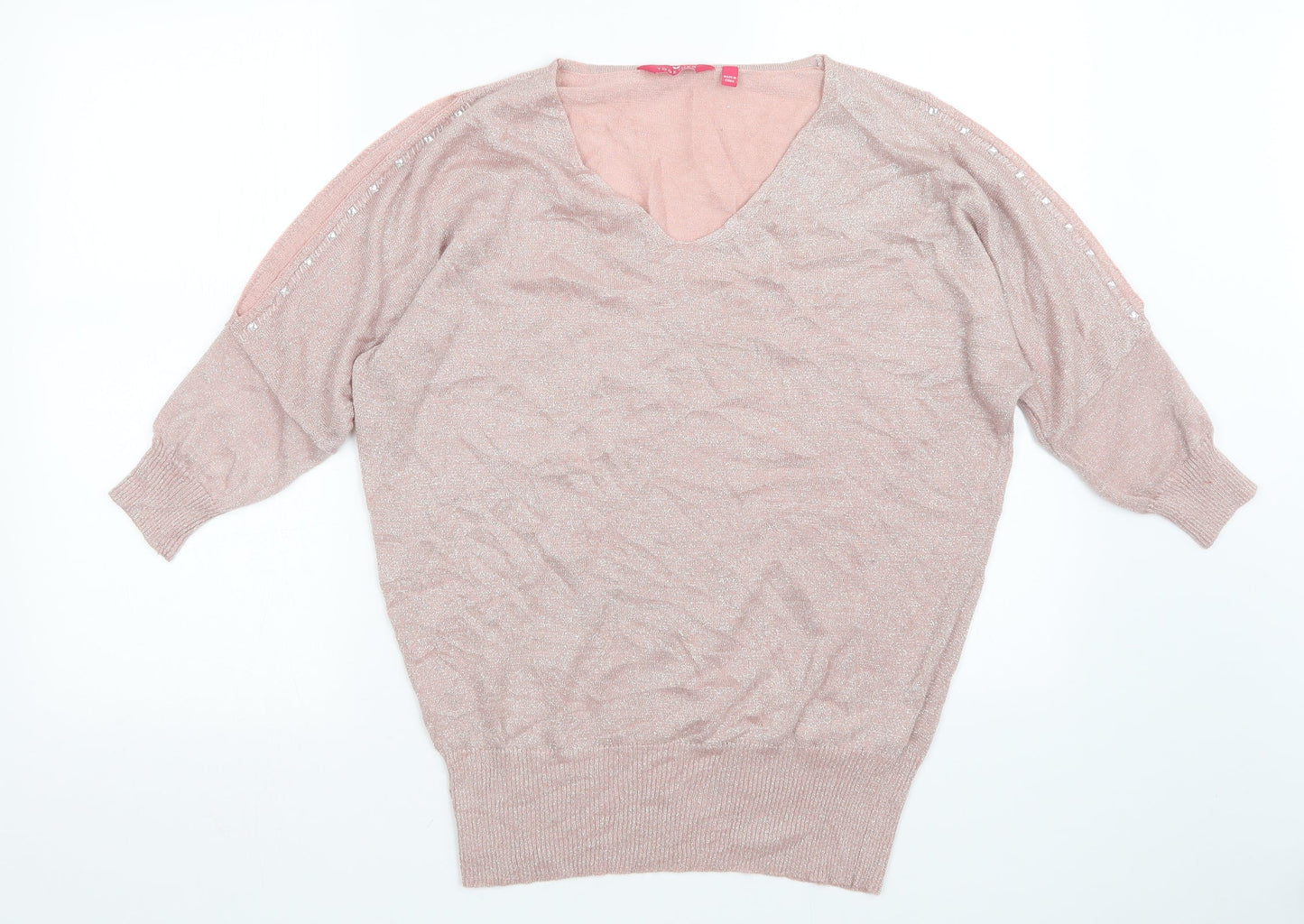 Womens UK Size 16 Together Pink Pullover Jumper