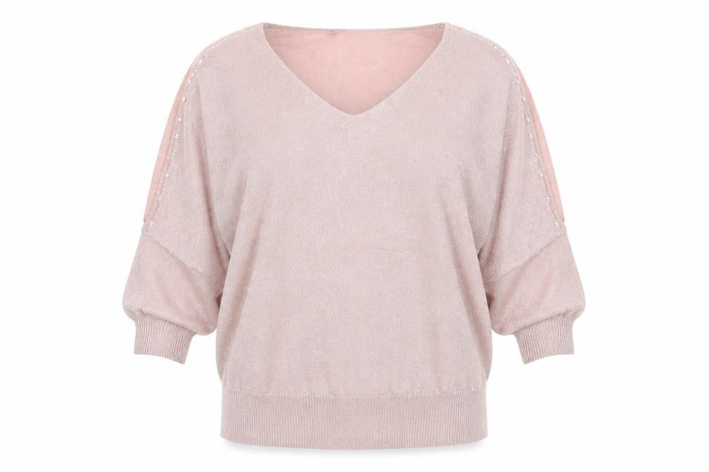 Womens UK Size 16 Together Pink Pullover Jumper