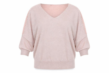 Womens UK Size 16 Together Pink Pullover Jumper