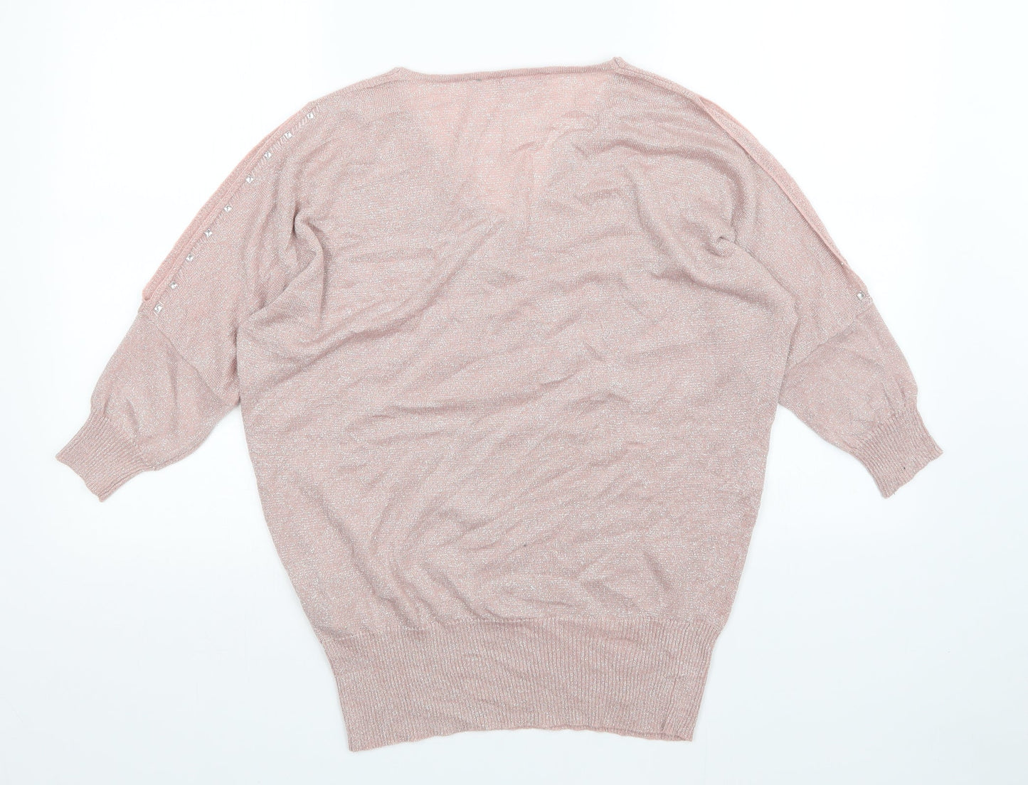 Womens UK Size 16 Together Pink Pullover Jumper